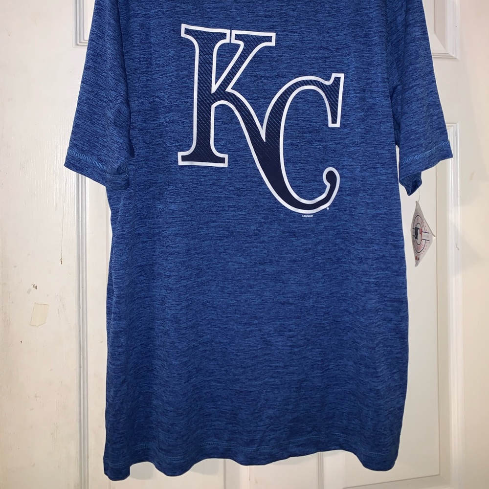 πβΎοΈποΈ Kansas City Royals Letβs Play KC Polyester Shirt ποΈβΎοΈπ - Picture 3 of 7